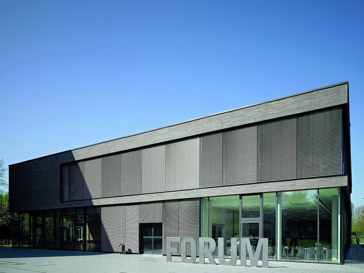 The Forum building on the Bildungscampus in Heilbronn, home of TUM Campus Heilbronn.